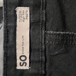 So Juniors black jeggings